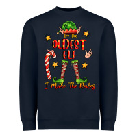 Navy im the oldest elf i make the rules Heavyweight Sweatshirt - FaDigitalArtStudio