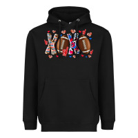 Black Xox Football Heavyweight Hoodie - CowhideDigitalArt