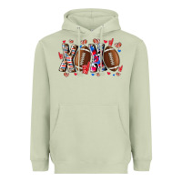 Matcha Xox Football Heavyweight Hoodie - CowhideDigitalArt