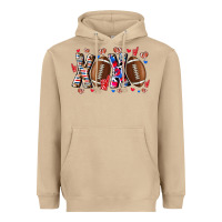 Mushroom Xox Football Heavyweight Hoodie - CowhideDigitalArt