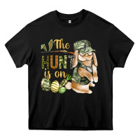 Black The Hunt Is On Heavy Core Tee - BundleAndBundleShop