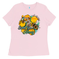 Bubblegum Pink sweet like honey Ladies Tee - Artiststas