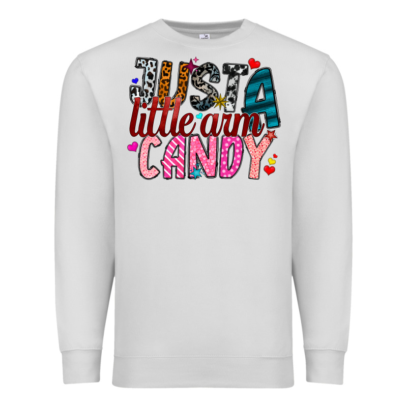 Just A Little Arm Candy Premium Sweatshirt by SublimationCraftShop | Teevron