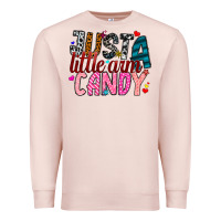 Pale Pink Just A Little Arm Candy Premium Sweatshirt - SublimationCraftShop
