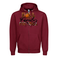 Burgundy Fall Family Football Zipper Hoodie - LillyAllenDesigns