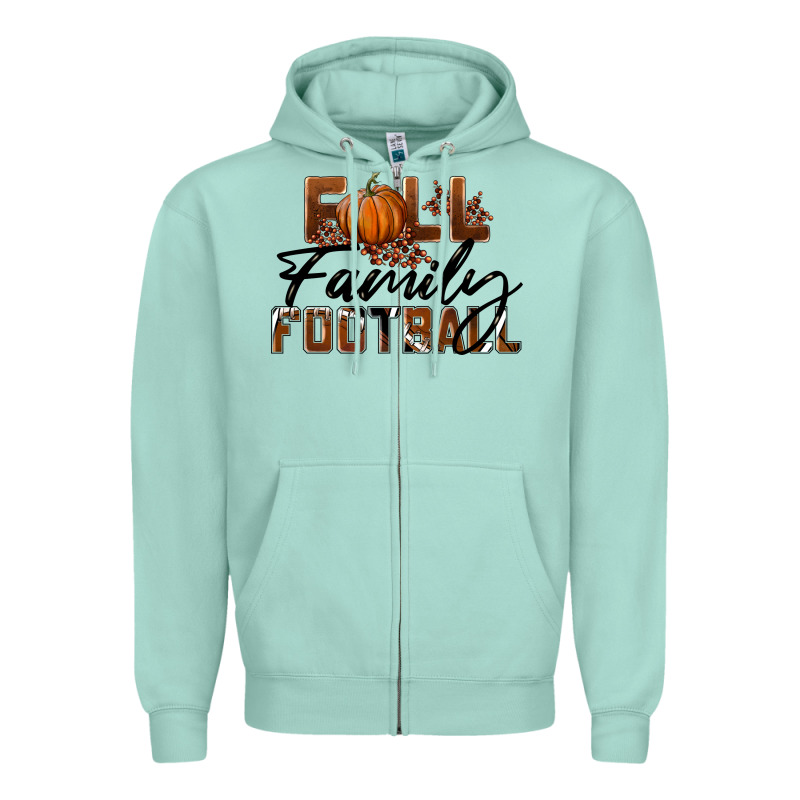 Fall Family Football Zipper Hoodie by LillyAllenDesigns | Teevron