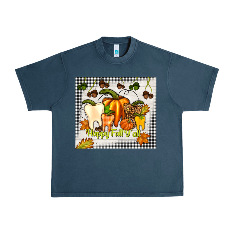 Happy Fall Y'all Teeth Urban Heavy Tee by TumblerDesignByShophia | Teevron