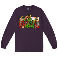 Plum teacher claus christmas Long Sleeve Tee - CowGirlArtShop