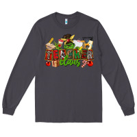 Smoke teacher claus christmas Long Sleeve Tee - CowGirlArtShop