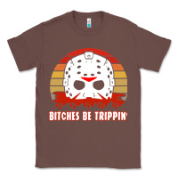Chestnut Halloween Bitches Be Trippin Jason Mask Classic Tee - lanVoArt