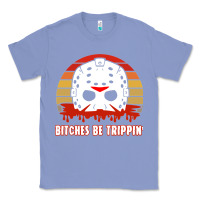 Colony Blue Halloween Bitches Be Trippin Jason Mask Classic Tee - lanVoArt