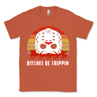 Copper Halloween Bitches Be Trippin Jason Mask Classic Tee - lanVoArt