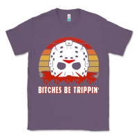 Lavender Halloween Bitches Be Trippin Jason Mask Classic Tee - lanVoArt