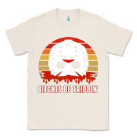 Natural Halloween Bitches Be Trippin Jason Mask Classic Tee - lanVoArt