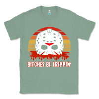 Sage Halloween Bitches Be Trippin Jason Mask Classic Tee - lanVoArt
