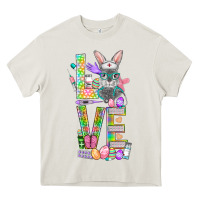 Cream Love Easter Nurse Heavy Core Tee - BundleAndBundleShop