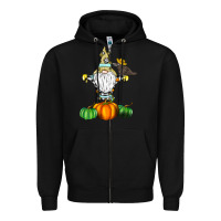 Black Scracrow Zipper Hoodie - CowhideDigitalArt