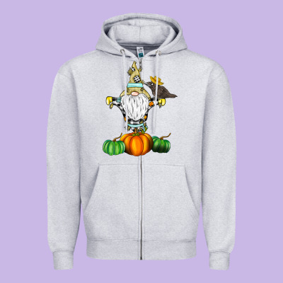 Scracrow Zipper Hoodie Designed By Cowhidedigitalart