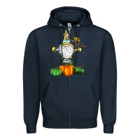 Navy Scracrow Zipper Hoodie - CowhideDigitalArt