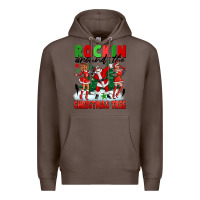 Coffee Rockin Around The Christmas Tree Premium Hoodie - FaDigitalArtStudio