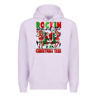 Lilac Rockin Around The Christmas Tree Premium Hoodie - FaDigitalArtStudio