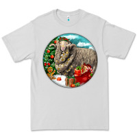 Dove Grey christmas merino wool sheep Premium Tee - LillyAllenDesigns