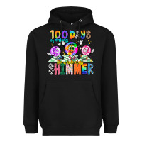 Black 100 Days Of Making The Whole Class Shimmer Heavyweight Hoodie - CowhideDigitalArt