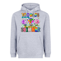 Heather Grey 100 Days Of Making The Whole Class Shimmer Heavyweight Hoodie - CowhideDigitalArt