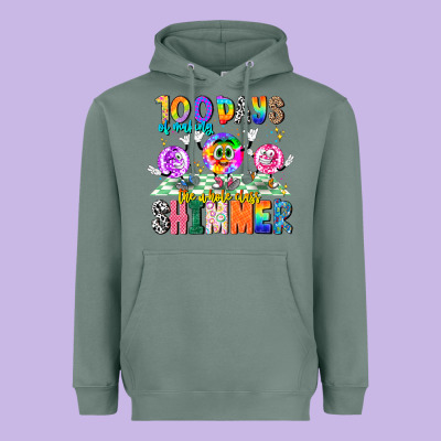 100 Days Of Making The Whole Class Shimmer Heavyweight Hoodie Designed By Cowhidedigitalart
