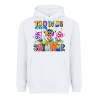 White 100 Days Of Making The Whole Class Shimmer Heavyweight Hoodie - CowhideDigitalArt