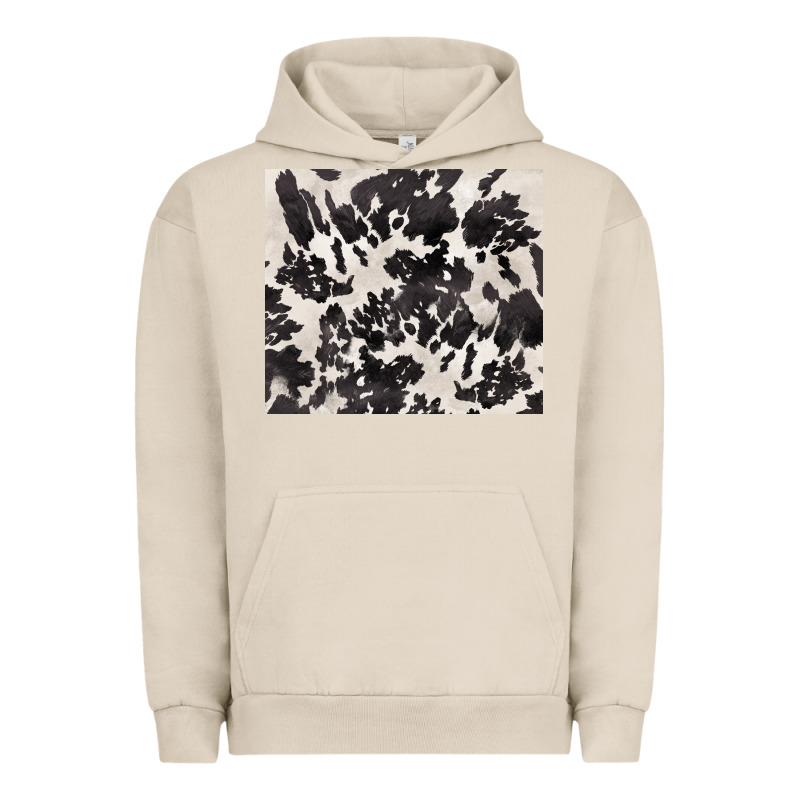 Black And White Cowhide Tumbler Urban Hoodie by BarkalooDesign | Teevron