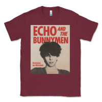 Burgundy echo and the bunnymen Classic Tee - lanVoArt