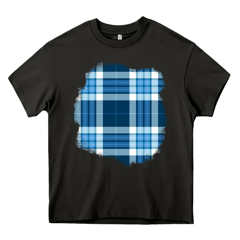 Winter Tartan Patch Heavy Core Tee by BundleAndBundleShop | Teevron