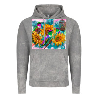 Cloud Rock hummingbirds sunflower Vintage Hoodie - TumblerDesignByShophia