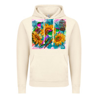 Vintage Artic hummingbirds sunflower Vintage Hoodie - TumblerDesignByShophia