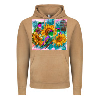 Hummingbirds Sunflower Vintage Hoodie | Teevron