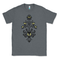Charcoal Heather haunted mansion wallpaper Classic Tee - lanVoArt