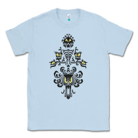 Dusty Blue haunted mansion wallpaper Classic Tee - lanVoArt