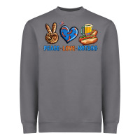 Storm Peace Love Hotdog Heavyweight Sweatshirt - BundleAndBundleShop