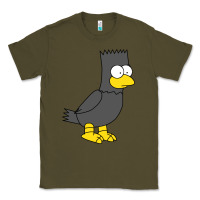 Army Green bart as edgar allen poe raven nevermore halloween Classic Tee - lanVoArt