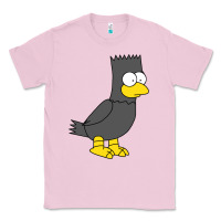 Bubblegum Pink bart as edgar allen poe raven nevermore halloween Classic Tee - lanVoArt