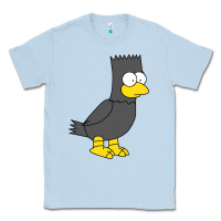 Dusty Blue bart as edgar allen poe raven nevermore halloween Classic Tee - lanVoArt