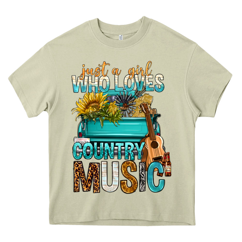 Just A Girl Who Loves Country Music Heavy Core Tee by BundleAndBundleShop | Teevron