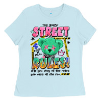 Baby Blue street rules Ladies Tee - Artiststas