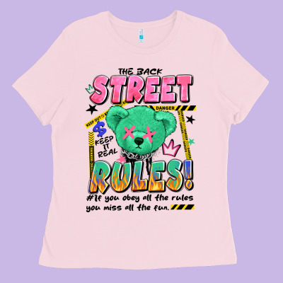 Street Rules Ladies Tee Designed By Artiststas