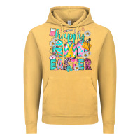 Vintage Mustard Happy Easter Egg Nurse Vintage Hoodie - HowdyJamesFarm