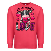 Cardinal All We Need İs Moo Love Premium Sweatshirt - SublimationCraftShop