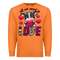 Carrot All We Need İs Moo Love Premium Sweatshirt - SublimationCraftShop