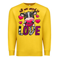 Lemon All We Need İs Moo Love Premium Sweatshirt - SublimationCraftShop