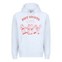 White pist idiots Premium Hoodie - lanVoArt